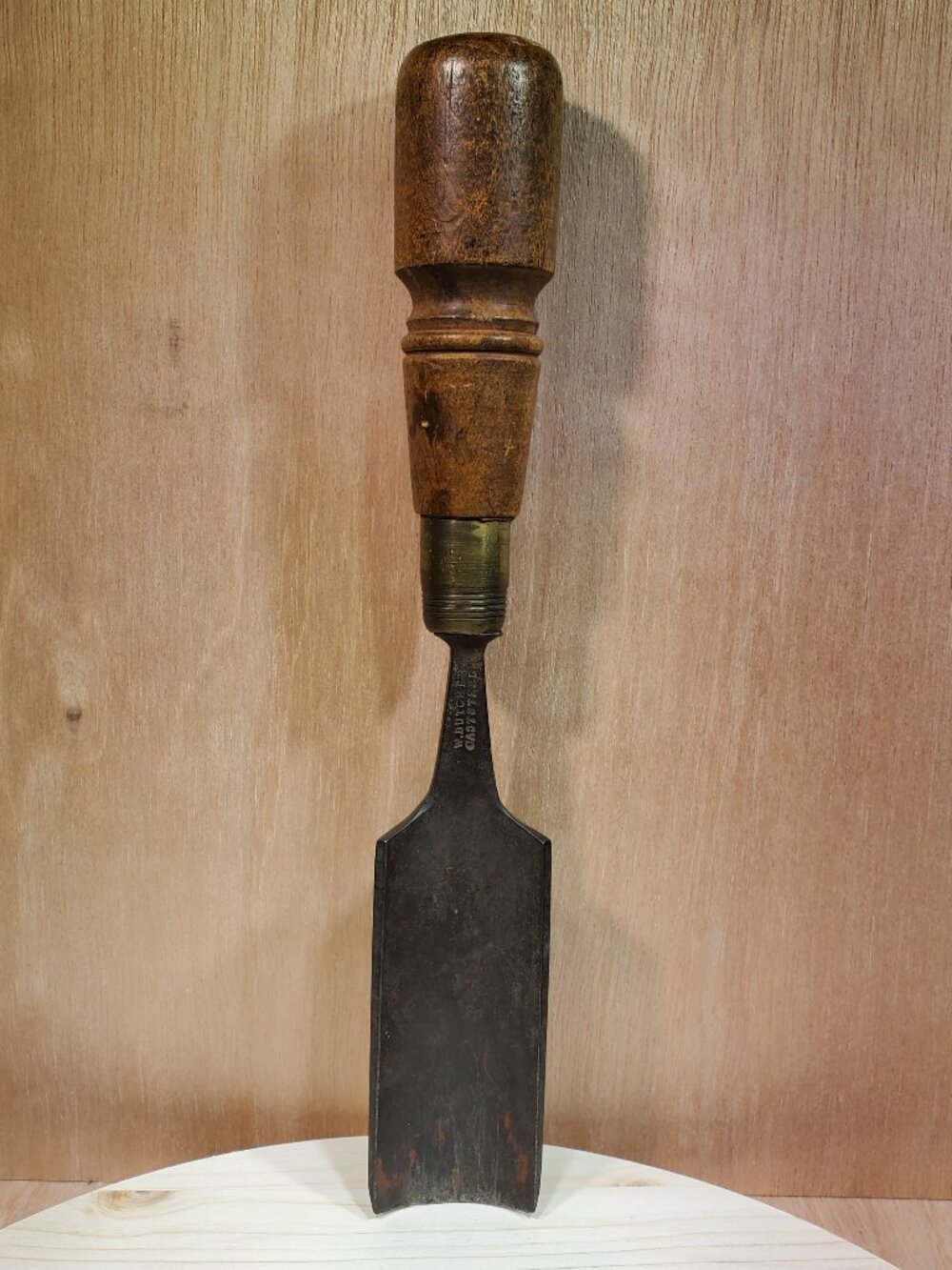 ANTIQUE WILLIAM BUTCHER CAST STEEL TIMBER FRAMING GOUGE